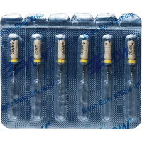 CC+File (363) (25 mm) (ISO 15), K-reszelő (kézzel), Fogantyú - műanyag ISO 15 sterilen csomagolva, ISO színkódolt, Nemesacél, 25 mm, 6 darab