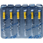 CC+File (363) (25 mm) (ISO 20), K-reszelő (kézzel), Fogantyú - műanyag ISO 20 sterilen csomagolva, ISO színkódolt, Nemesacél, 25 mm, 6 darab