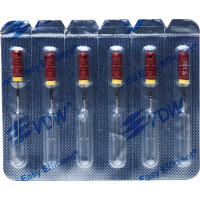 CC+File (363) (25 mm) (ISO 25), K-reszelő (kézzel), Fogantyú - műanyag ISO 25 sterilen csomagolva, ISO színkódolt, Nemesacél, 25 mm, 6 darab