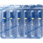 CC+File (363) (25 mm) (ISO 30), K-reszelő (kézzel), Fogantyú - műanyag ISO 30 sterilen csomagolva, ISO színkódolt, Nemesacél, 25 mm, 6 darab