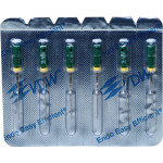 CC+File (363) (25 mm) (ISO 35), K-reszelő (kézzel), Fogantyú - műanyag ISO 35 sterilen csomagolva, ISO színkódolt, Nemesacél, 25 mm, 6 darab