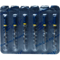 CC+File (363) (25 mm) (ISO 60), K-reszelő (kézzel), Fogantyú - műanyag ISO 60 sterilen csomagolva, ISO színkódolt, Nemesacél, 25 mm, 6 darab