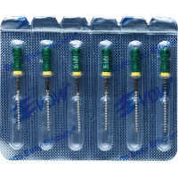 CC+File (363) (25 mm) (ISO 70), K-reszelő (kézzel), Fogantyú - műanyag ISO 70 sterilen csomagolva, ISO színkódolt, Nemesacél, 25 mm, 6 darab