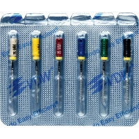 CC+File (363) (25 mm) (ISO 45-80), K-reszelő (kézzel), Fogantyú - műanyag ISO 45-80 sterilen csomagolva, ISO színkódolt, Nemesacél, 25 mm, 6x1 darab