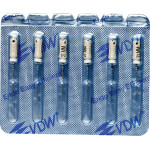 CC+Bur (353), K-Fúró, Fogantyú - műanyag ISO 15 röntgenopák, ISO színkódolt, Nemesacél, 21 mm, 6 darab