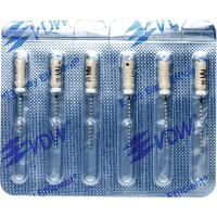 CC+Bur (353), K-Fúró, Fogantyú - műanyag ISO 45 röntgenopák, ISO színkódolt, Nemesacél, 21 mm, 6 darab