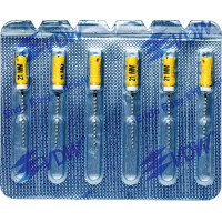 CC+Bur (353), K-Fúró, Fogantyú - műanyag ISO 50 röntgenopák, ISO színkódolt, Nemesacél, 21 mm, 6 darab