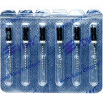 CC+Bur (353), K-Fúró, Fogantyú - műanyag ISO 80 röntgenopák, ISO színkódolt, Nemesacél, 21 mm, 6 darab