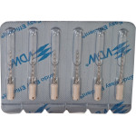 CC+Bur (353), K-Fúró, Fogantyú - műanyag ISO 90 röntgenopák, ISO színkódolt, Nemesacél, 21 mm, 6 darab