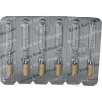 CC+Bur (353), K-Fúró, Fogantyú - műanyag ISO 100 röntgenopák, ISO színkódolt, Nemesacél, 21 mm, 6 darab