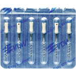 CC+Bur (353), K-Fúró, Fogantyú - műanyag ISO 90 röntgenopák, ISO színkódolt, Nemesacél, 25 mm, 6 darab