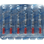 CC+Bur (353), K-Fúró, Fogantyú - műanyag ISO 110 röntgenopák, ISO színkódolt, Nemesacél, 25 mm, 6 darab