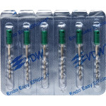 CC+Bur (353), K-Fúró, Fogantyú - műanyag ISO 130 röntgenopák, ISO színkódolt, Nemesacél, 25 mm, 6 darab