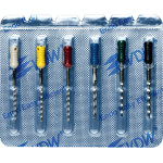 CC+Bur (353), K-Fúró, Fogantyú - műanyag ISO 90-140 röntgenopák, ISO színkódolt, Nemesacél, 25 mm, 6x1 darab