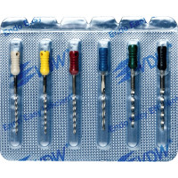 CC+Bur (353), K-Fúró, Fogantyú - műanyag ISO 90-140 röntgenopák, ISO színkódolt, Nemesacél, 25 mm, 6x1 darab