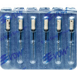 CC+Bur (353), K-Fúró, Fogantyú - műanyag ISO 15 röntgenopák, ISO színkódolt, Nemesacél, 31 mm, 6 darab