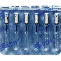 CC+Bur (353), K-Fúró, Fogantyú - műanyag ISO 15 röntgenopák, ISO színkódolt, Nemesacél, 31 mm, 6 darab