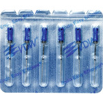 CC+Bur (353), K-Fúró, Fogantyú - műanyag ISO 30 röntgenopák, ISO színkódolt, Nemesacél, 31 mm, 6 darab