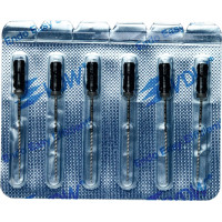 CC+Bur (353), K-Fúró, Fogantyú - műanyag ISO 40 röntgenopák, ISO színkódolt, Nemesacél, 31 mm, 6 darab