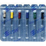 CC+Bur (353), K-Fúró, Fogantyú - műanyag ISO 15-40 röntgenopák, ISO színkódolt, Nemesacél, 31 mm, 6x1 darab