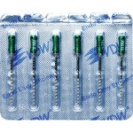 CC+Bur (353), K-Fúró, Fogantyú - műanyag ISO 70 röntgenopák, ISO színkódolt, Nemesacél, 31 mm, 6 darab