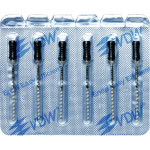 CC+Bur (353), K-Fúró, Fogantyú - műanyag ISO 80 röntgenopák, ISO színkódolt, Nemesacél, 31 mm, 6 darab