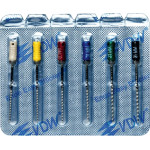 CC+Bur (353), K-Fúró, Fogantyú - műanyag ISO 45-80 röntgenopák, ISO színkódolt, Nemesacél, 31 mm, 6x1 darab