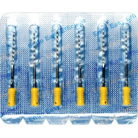 CC+Bur (353), K-Fúró, Fogantyú - műanyag ISO 100 röntgenopák, ISO színkódolt, Nemesacél, 31 mm, 6 darab