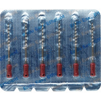 CC+Bur (353), K-Fúró, Fogantyú - műanyag ISO 110 röntgenopák, ISO színkódolt, Nemesacél, 31 mm, 6 darab