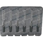 CC+Bur (353), K-Fúró, Fogantyú - műanyag ISO 130 röntgenopák, ISO színkódolt, Nemesacél, 31 mm, 6 darab