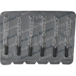 CC+Bur (353), K-Fúró, Fogantyú - műanyag ISO 140 röntgenopák, ISO színkódolt, Nemesacél, 31 mm, 6 darab