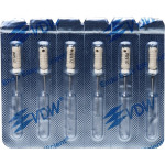 CC+File (363), (21 mm) (ISO 15), K-reszelő (kézzel), Fogantyú - műanyag ISO 15 sterilen csomagolva, ISO színkódolt, Nemesacél, 21 mm, 6 darab