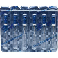 CC+File (363) (21 mm) (ISO 30), K-reszelő (kézzel), Fogantyú - műanyag ISO 30 sterilen csomagolva, ISO színkódolt, Nemesacél, 21 mm, 6 darab