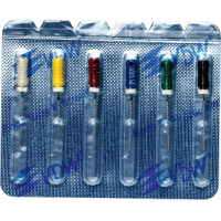 CC+File (363) (21 mm) (ISO 15-40), K-reszelő (kézzel), Fogantyú - műanyag ISO 15-40 sterilen csomagolva, ISO színkódolt, Nemesacél, 21 mm, 6x1 darab