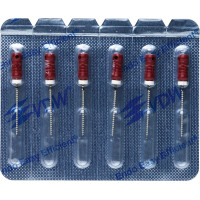 CC+File (363) (21 mm) (ISO 55), K-reszelő (kézzel), Fogantyú - műanyag ISO 55 sterilen csomagolva, ISO színkódolt, Nemesacél, 21 mm, 6 darab