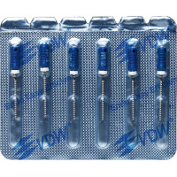 CC+File (363) (21 mm) (ISO 60), K-reszelő (kézzel), Fogantyú - műanyag ISO 60 sterilen csomagolva, ISO színkódolt, Nemesacél, 21 mm, 6 darab