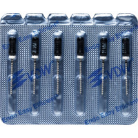 CC+File (363) (21 mm) (ISO 80), K-reszelő (kézzel), Fogantyú - műanyag ISO 80 sterilen csomagolva, ISO színkódolt, Nemesacél, 21 mm, 6 darab