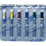 CC+File (363) (21 mm) (ISO 45-80), K-reszelő (kézzel), Fogantyú - műanyag ISO 45-80 sterilen csomagolva, ISO színkódolt, Nemesacél, 21 mm, 6x1 darab