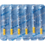 CC+File (363) (21 mm) (ISO 100), K-reszelő (kézzel), Fogantyú - műanyag ISO 100 sterilen csomagolva, ISO színkódolt, Nemesacél, 21 mm, 6 darab