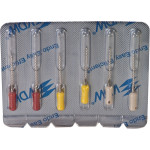 CC+File (363) (21 mm) (ISO 90-110), K-reszelő (kézzel), Fogantyú - műanyag ISO 90-110 sterilen csomagolva, ISO színkódolt, Nemesacél, 21 mm, 3x2 darab