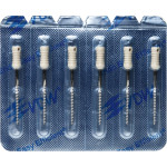 CC+File (363) (25 mm) (ISO 90), K-reszelő (kézzel), Fogantyú - műanyag ISO 90 sterilen csomagolva, ISO színkódolt, Nemesacél, 25 mm, 6 darab