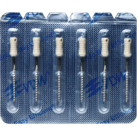 CC+File (363) (25 mm) (ISO 90), K-reszelő (kézzel), Fogantyú - műanyag ISO 90 sterilen csomagolva, ISO színkódolt, Nemesacél, 25 mm, 6 darab