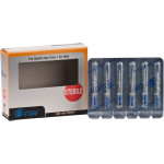 CC+File (363) (25 mm) (ISO 120), K-reszelő (kézzel), Fogantyú - műanyag ISO 120 sterilen csomagolva, ISO színkódolt, Nemesacél, 25 mm, 6 darab