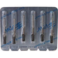 CC+File (363) (25 mm) (ISO 140), K-reszelő (kézzel), Fogantyú - műanyag ISO 140 sterilen csomagolva, ISO színkódolt, Nemesacél, 25 mm, 6 darab