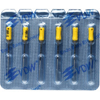 CC+File (363) (31 mm) (ISO 20), K-reszelő (kézzel), Fogantyú - műanyag ISO 20 sterilen csomagolva, ISO színkódolt, Nemesacél, 31 mm, 6 darab