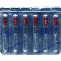 CC+File (363) (31 mm) (ISO 25), K-reszelő (kézzel), Fogantyú - műanyag ISO 25 sterilen csomagolva, ISO színkódolt, Nemesacél, 31 mm, 6 darab