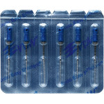 CC+File (363) (31 mm) (ISO 30), K-reszelő (kézzel), Fogantyú - műanyag ISO 30 sterilen csomagolva, ISO színkódolt, Nemesacél, 31 mm, 6 darab