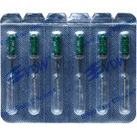 CC+File (363) (31 mm) (ISO 35), K-reszelő (kézzel), Fogantyú - műanyag ISO 35 sterilen csomagolva, ISO színkódolt, Nemesacél, 31 mm, 6 darab