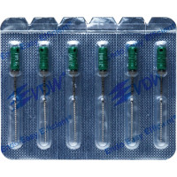 CC+File (363) (31 mm) (ISO 35), K-reszelő (kézzel), Fogantyú - műanyag ISO 35 sterilen csomagolva, ISO színkódolt, Nemesacél, 31 mm, 6 darab