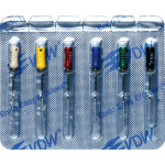 CC+File (363) (31 mm) (ISO 15-40), K-reszelő (kézzel), Fogantyú - műanyag ISO 15-40 sterilen csomagolva, ISO színkódolt, Nemesacél, 31 mm, 6x1 darab